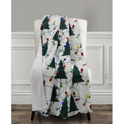 The Mountain Home Collection Led Holiday Printed Throw, 50 x 60