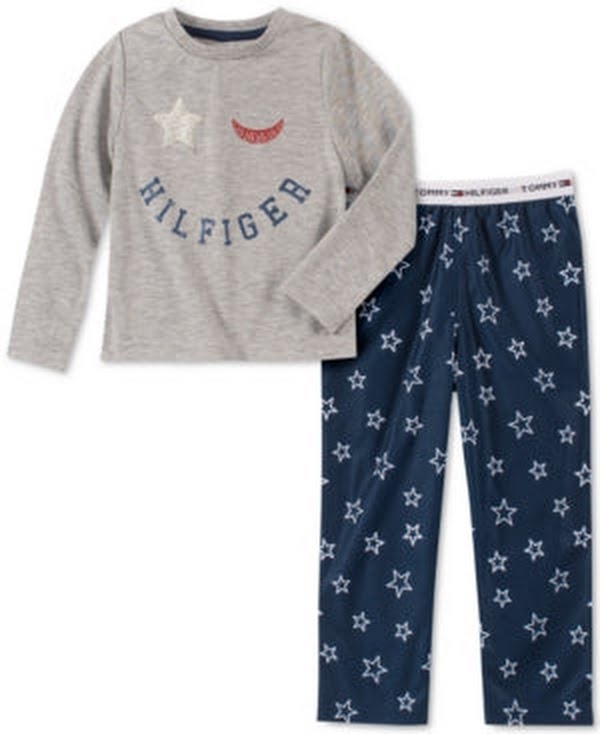 Tommy Hilfiger Girls 2-Pc. Plaid Pajama Set, Various Styles