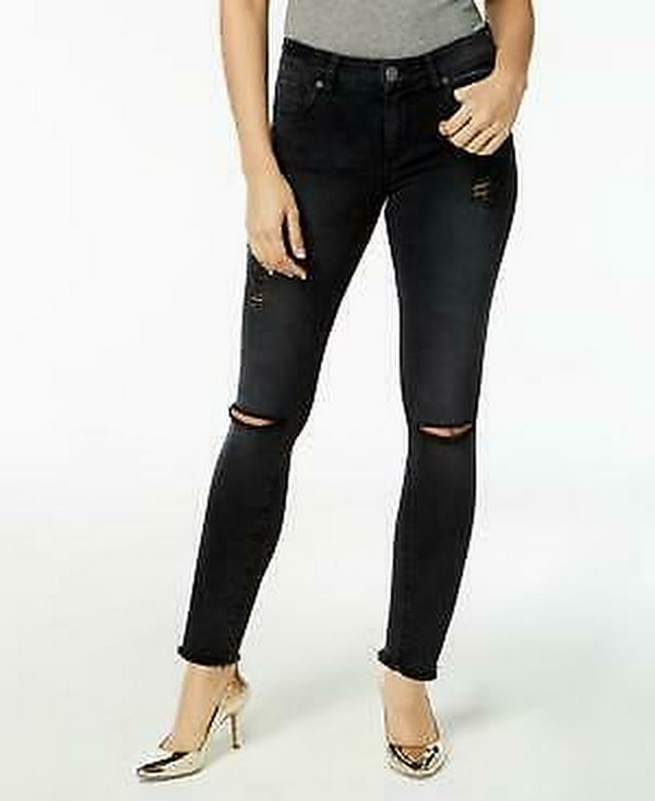 STS Emma Ripped Step Hem Skinny Jeans