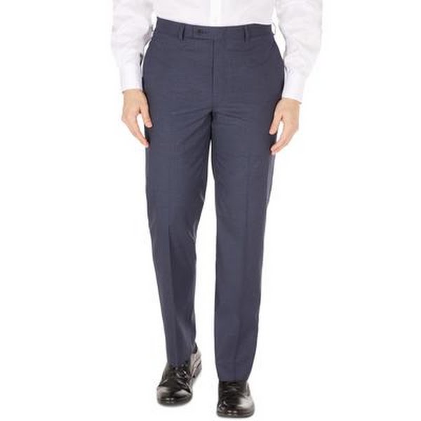 lauren ralph lauren men's classic fit ultraflex stretch dress pants Lauren Ralph Lauren Men's Brown Classic Fit UltraFlex Stretch Micro Twill Pleated Dress Pants COUTUREPOINT