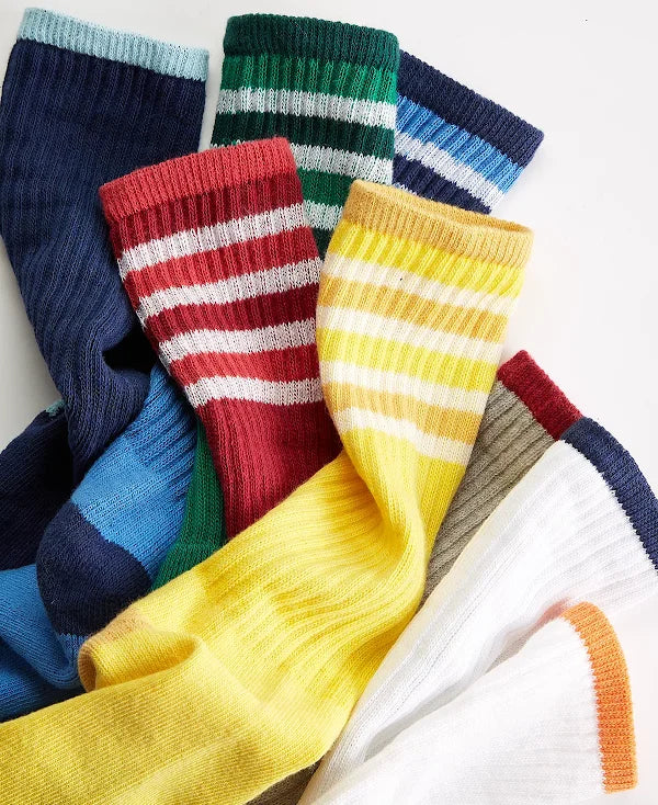 club room dress socks Club Room Mens Crew Socks 8-Pack, One Size