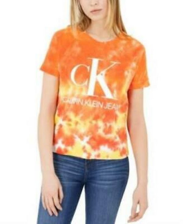 Calvin Klein Jeans Logo Tie-Dye T-Shirt