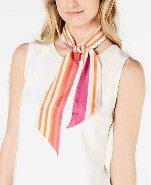 Calvin Klein Silk Striped Scarf