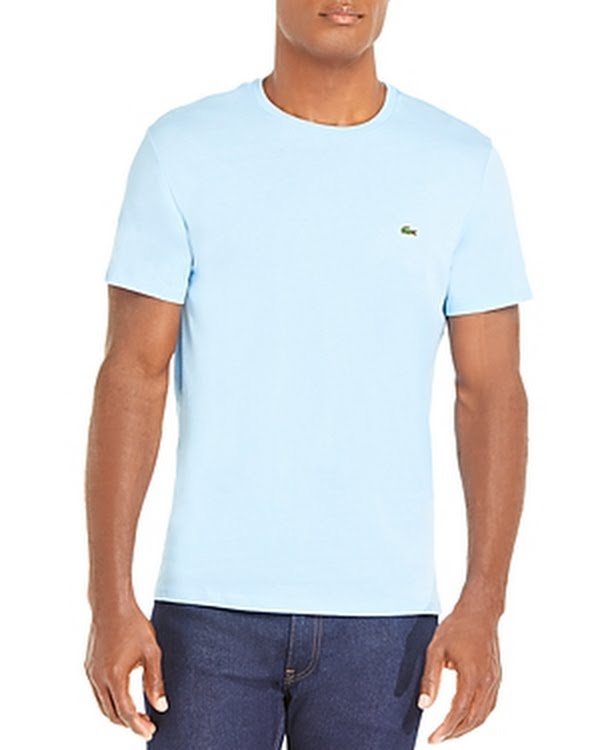 Lacoste Mens Crew Neck Pima Cotton T-Shirt - , Size 4XL