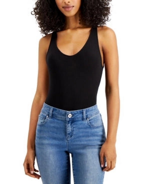 Alfani Super Soft Modal V-Neck Bodysuit