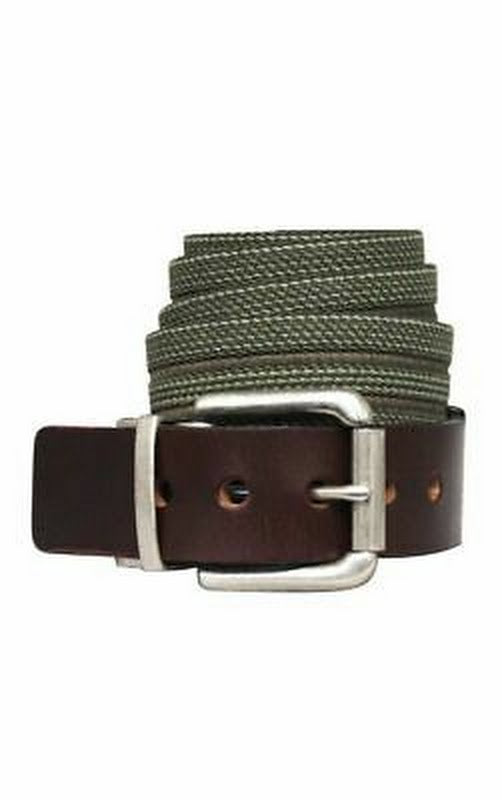 Bison Designs Flip Tip Elastic 35mm Reversible Belt with Die-Cast Buckle,Size 42