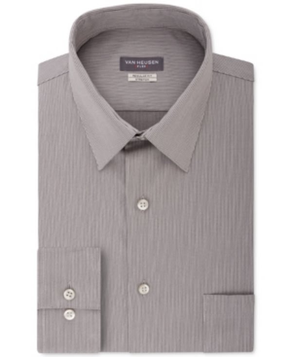 Van Heusen Mens Regular Fit Flex Collar Dress Shirt , Size Large Vanessa Jane Van Heusen Mens Regular Fit Flex Collar Dress Shirt , Size Large Vanessa Jane