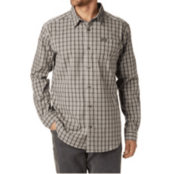 Columbia Mens Vapor Ridge III Plaid Long Sleeve Button Down Shirt