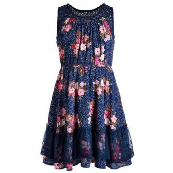 Epic Threads Girls Floral Challis Dress, Various Sizes