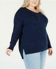 Style & Co Plus Size High-Low Drop-Shoulder Sweater