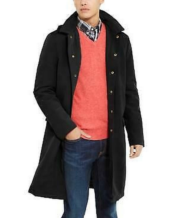 Tommy Hilfiger Mens Modern-Fit Albany Raincoat, Size 36R