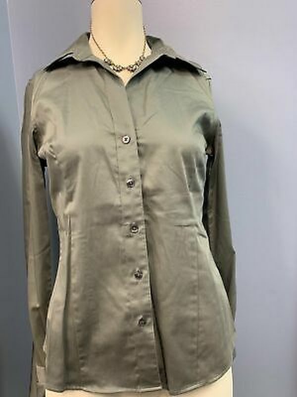 Banana Republic Women's Non Iron Long Sleeve Dress Shirt, Size 6