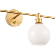 Living District LD2303BR Collier 1 Light 15 inch Brass Wall sconce Wall Light