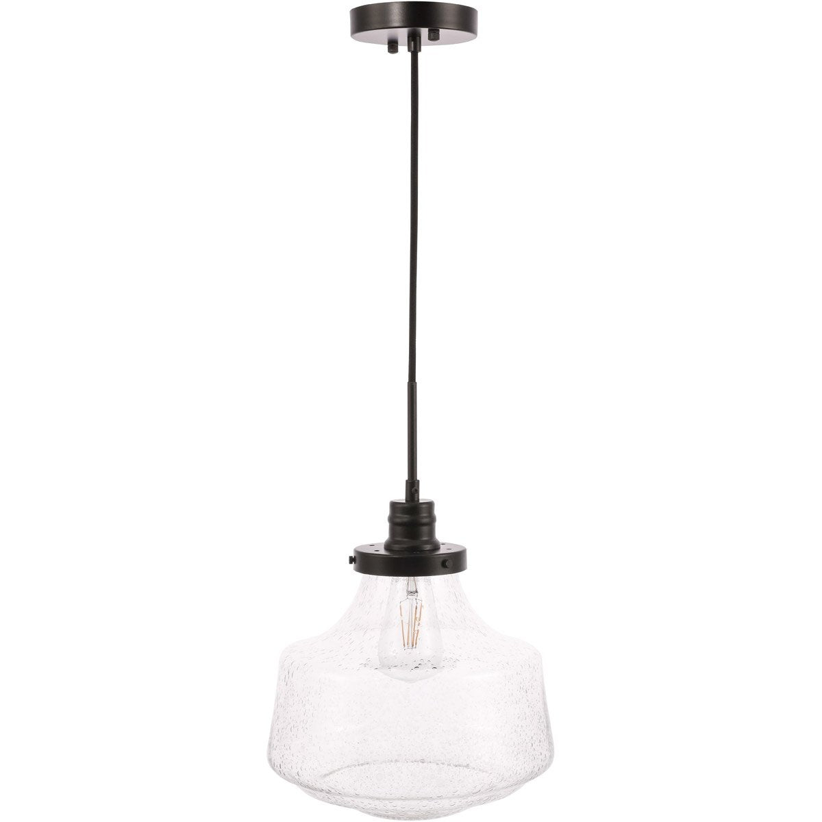 Living District Lyle 1 Light 11 inch Black Pendant Ceiling Light