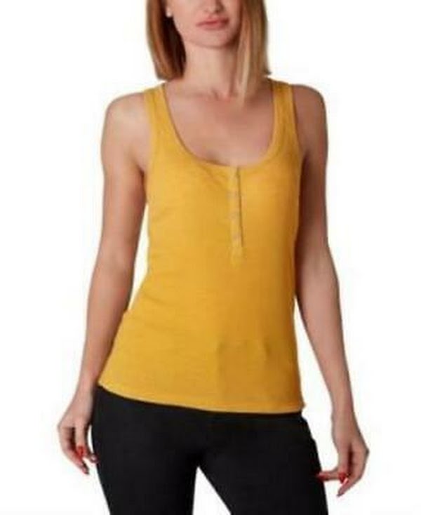 Ultra Flirt Juniors Henley Tank Top