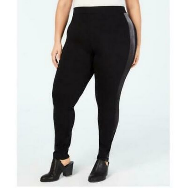 Style & Co. Womens Plus Mid Rise Comfort Waist Leggings