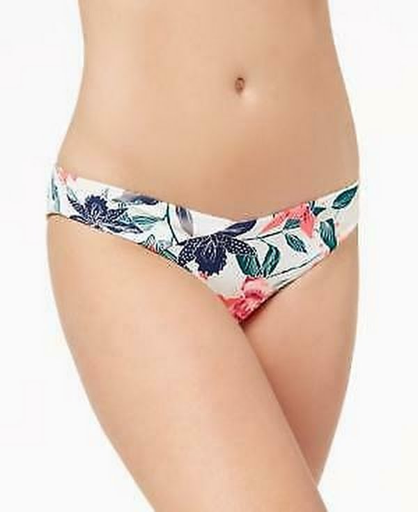 Roxy Urban Waves Printed Cheeky Bikini Bottoms Womens Swimsuit, Size Small