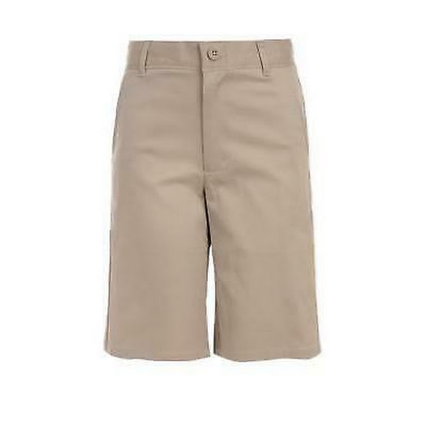 Nautica Boys' Big School Uniform Flat Front Stretch Twill Shorts