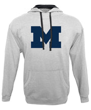 NCAA Michigan Wolverines Mens Hood 50/50 Fleece Top, Gray, Small