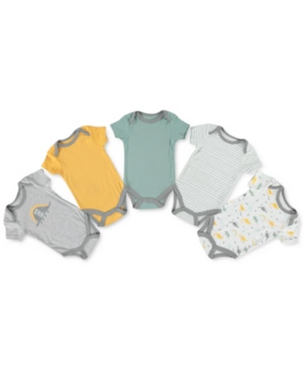 Kyle & Deena Baby Boys 5-PC. Cotton Bodysuits Set