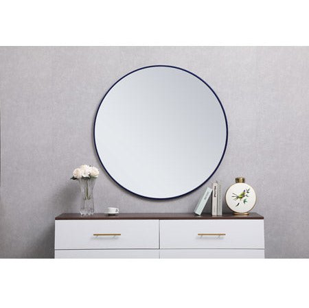 Elegant Lighting MR4044BL Eternity 42 X 42 inch Blue Wall Mirror