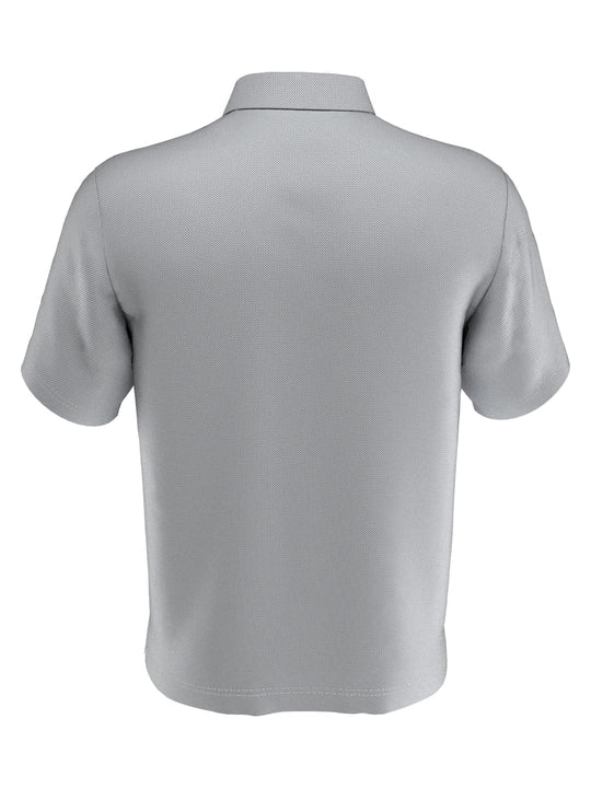 PGA Tour Mens Airflux Solid Golf Polo Shirt – Sleet, Size Large