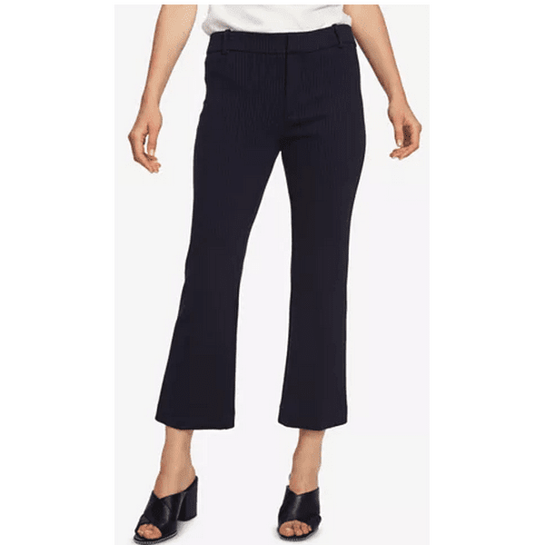 1.state Pinstripe Mini Kick Flare Pants