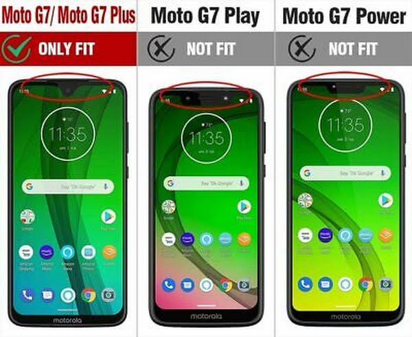 Moto G7 Rugged Clear Case, Poetic Full-Body Hybrid Shockproof Bumper Cover