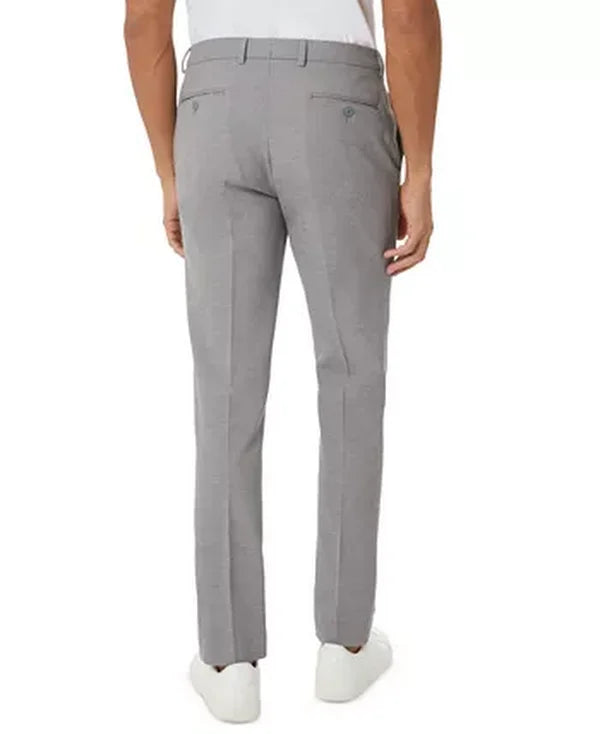 Michael Kors Mens Modern-Fit Stretch Solid Suit Pants