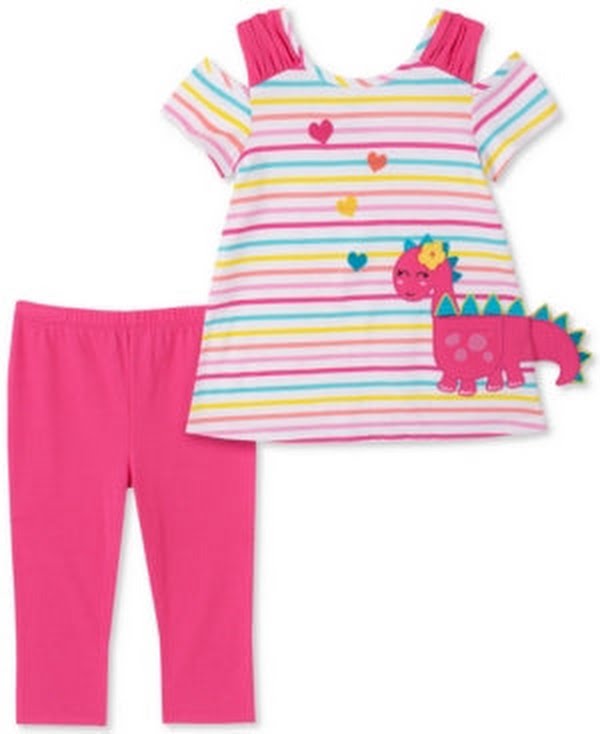 Kids Headquarters Baby Girls 2-Pc. Top and Leggings Set