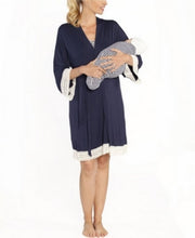 Blooming Women 3 Piece Robe, Nursing Dress and Baby Wrap Set, Size Xs
