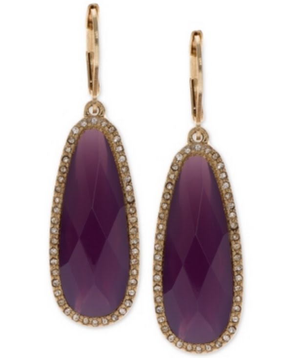 Lonna & Lilly Large Stone Drop Earrings