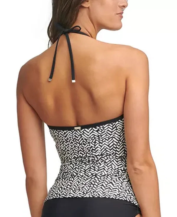 Calvin Klein V-Wire Bandeau Halter Tankini Top