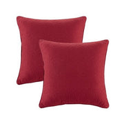 Madison Park Mansfield Quilted 2-Piece Throw Pillow Set, Red, 20X20