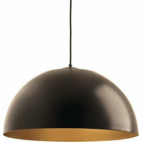 Progress Lighting P5342-LED Dome Single Light 22 Wide LED Pendant Antique Bronze