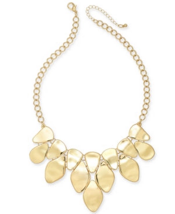 Style & Co Silver-Tone Sculptural Statement Necklace