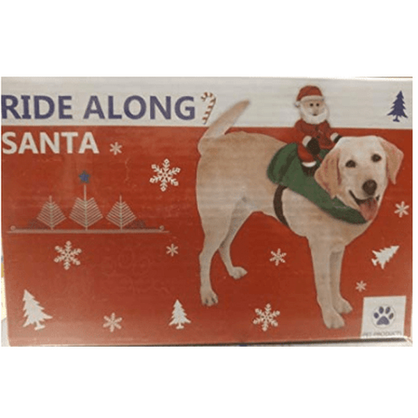 BBBMex Ride Along Santa Costume For Medium Size Dogs