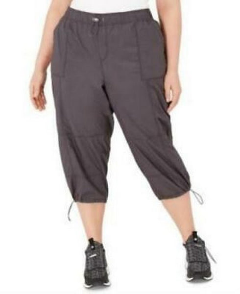 Calvin Klein Performance Plus Size Cotton Woven Active Pants, Size 2X