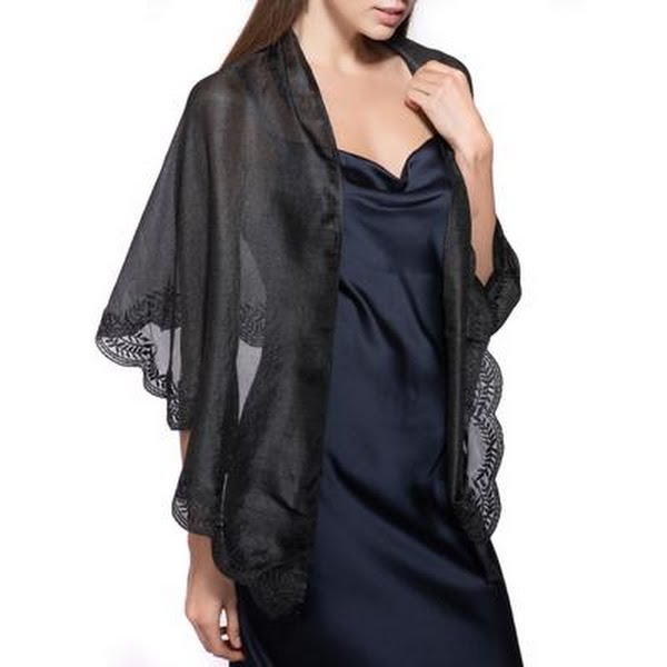 Inc International Concepts Crescent Scalloped Wrap