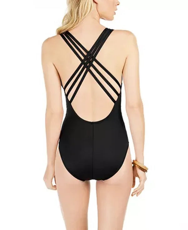 La Blanca Island Goddess Tummy-Control Strappy One-Piece Swimsuit