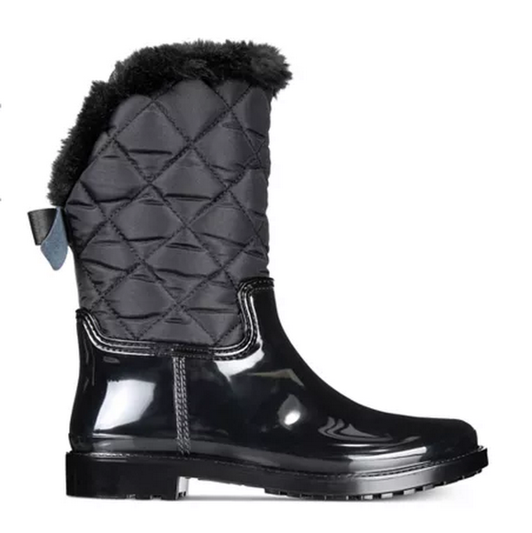 Kate Spade Womens Reid Quilted Faux Fur Winter Boots, Size 6M