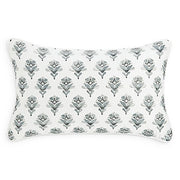 Sky Embroidered Foulard Decorative Pillow, 14 x 24