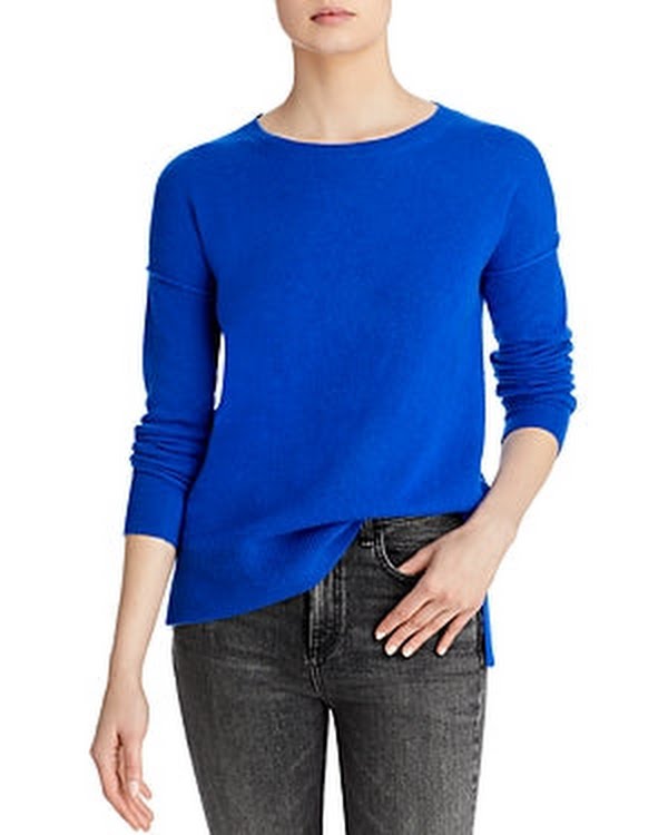 Aqua Cashmere High Low Cashmere Sweater