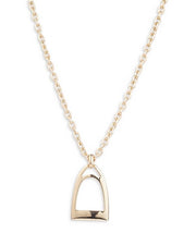 Lauren Ralph Lauren Stirrup 36 Pendant Necklace, 18K Gold Over Sterling Silver