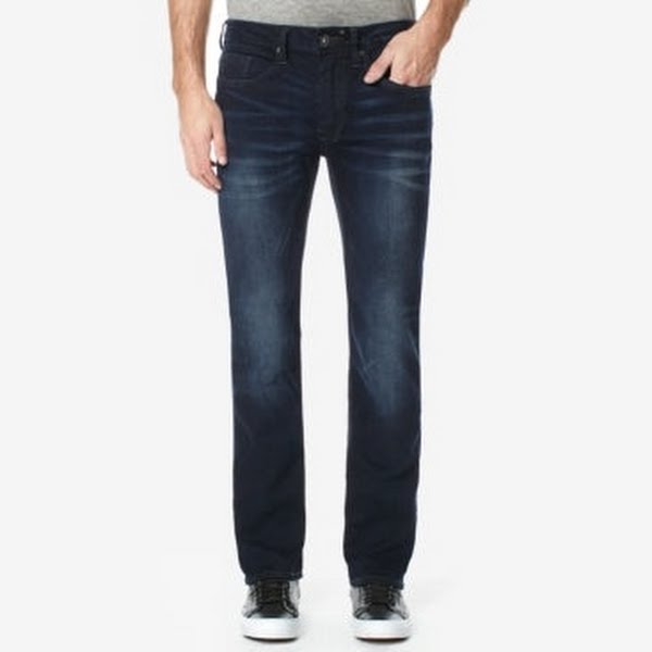 Buffalo David Bitton Six Straight Leg Jeans, 36x32/Dark Indigo