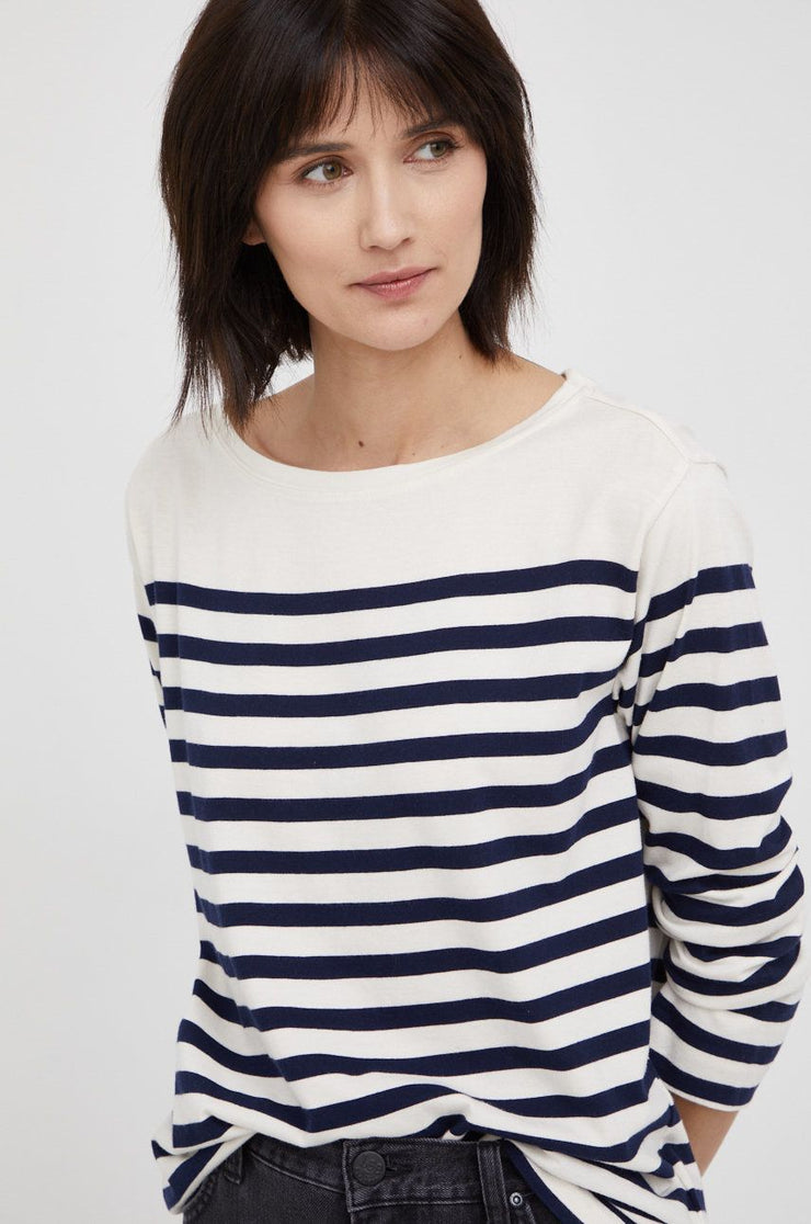 Lauren Ralph Lauren Womens Striped Long Sleeve Top T-Shirt