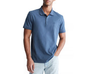 Calvin Klein Mens Regular-Fit Smooth Cotton Monogram Logo Polo Shirt, Size Smal