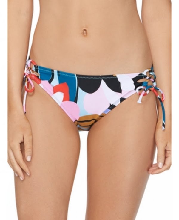 Raisins Juniors Golden Hour Printed Side-Tie Bikini Bottoms