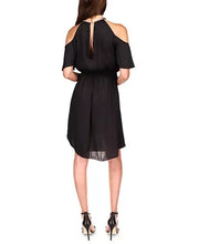 Michael Michael Kors Cold-Shoulder Chain-Neck Dress, Size Xs