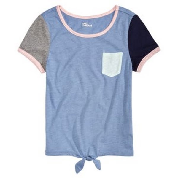 Epic Threads Big Girls Colorblocked Tie-Front T-Shirt,Choose Sz/Color